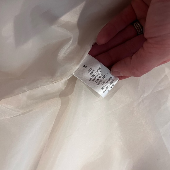 12th Tribe x The Salty Blonde cream long fur lined pea coat - Picture 10 of 10